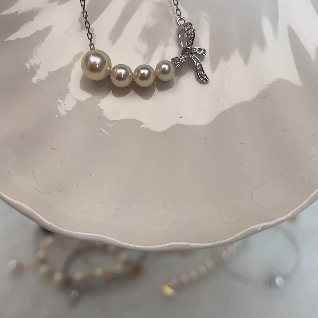 颈饰海水珍珠银S925镶嵌