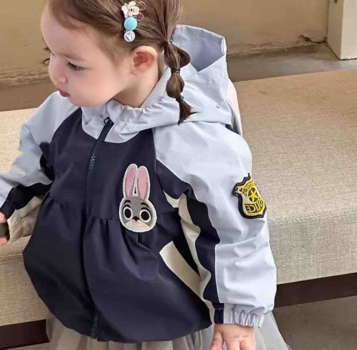 【BaoBao现货】冬季女童卡通兔子冲锋衣棉衣847（汉服）