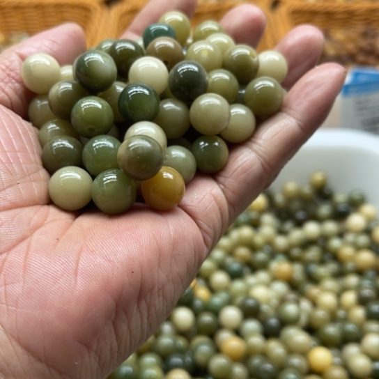 白玉菩提吊坠11青提圆珠200颗