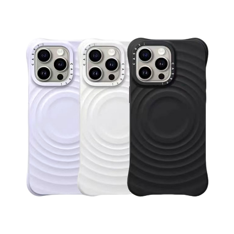 CASETi纯色波漾液态硅胶磁吸适用苹果16手机壳iPhone15plus/14/13