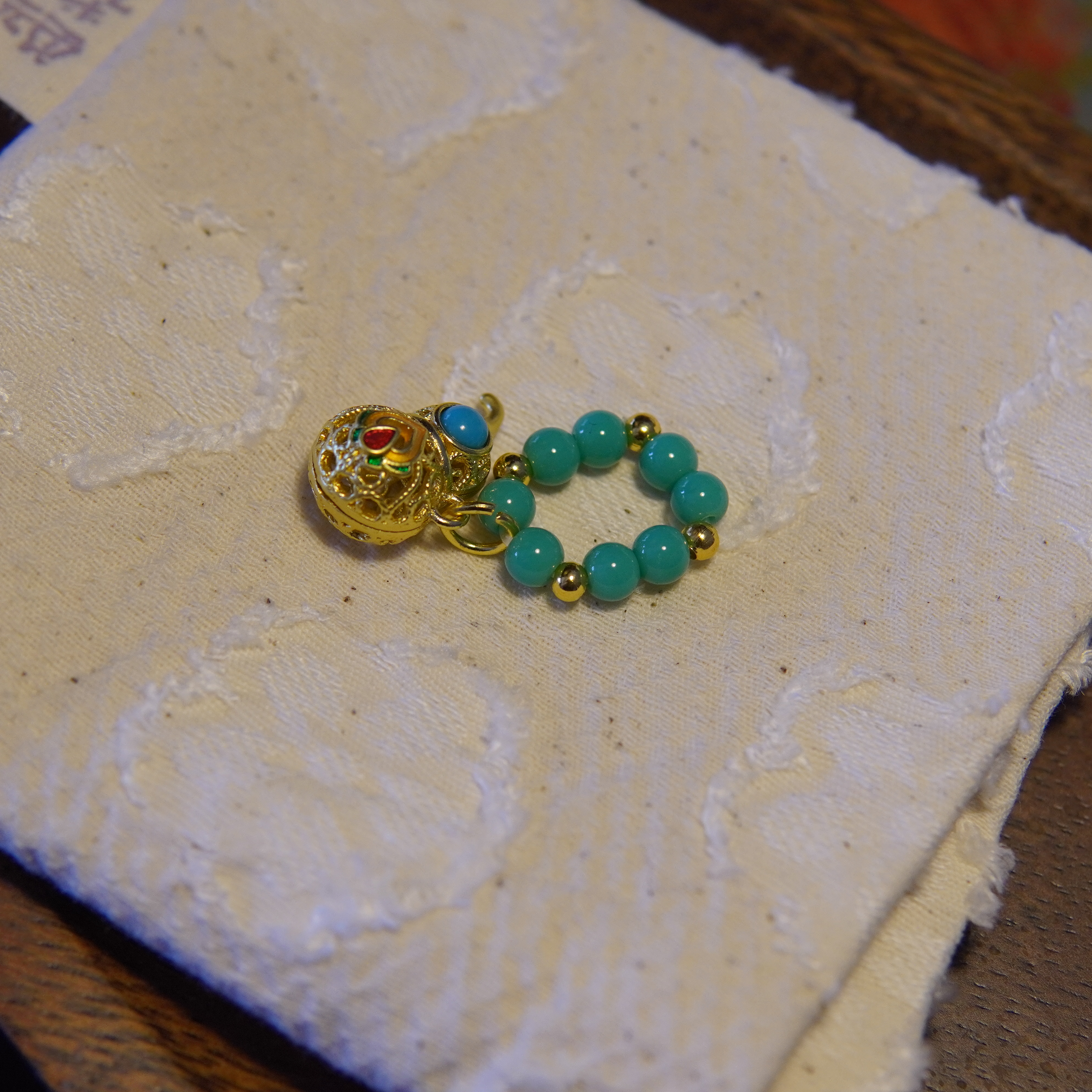 松石绿镂空金葫芦-提溜 202501090081312