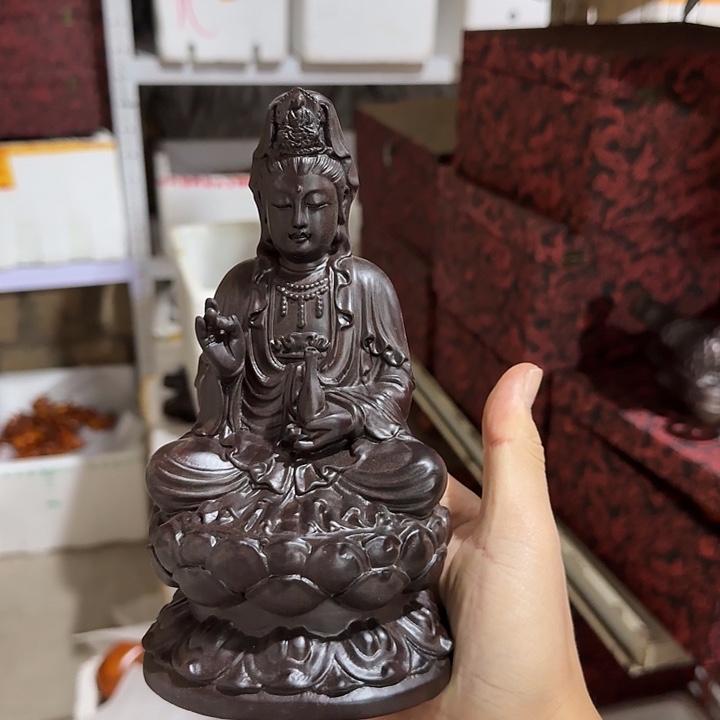 木黑檀木20座观音一身