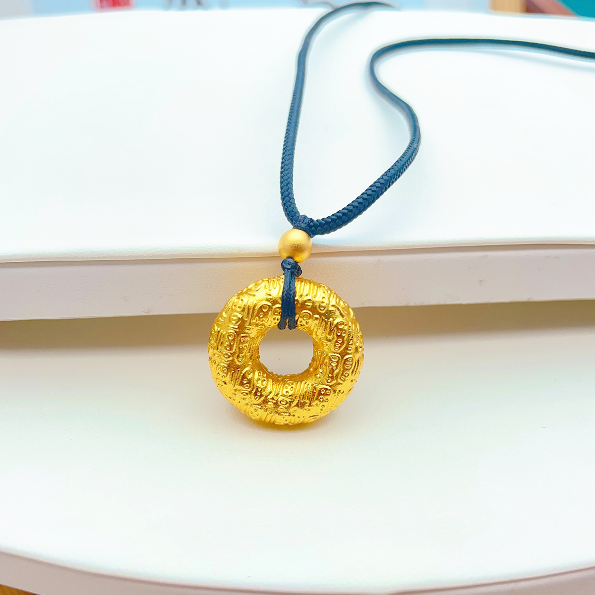 铜合金吊坠 HEMEI/赫美轻奢 百福平安扣吊坠