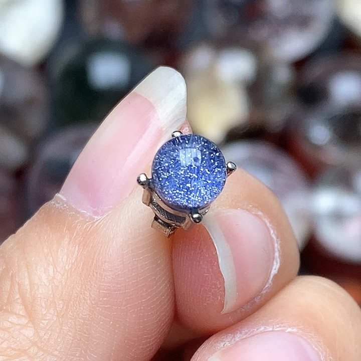 水晶裸石未镶嵌大*戒指