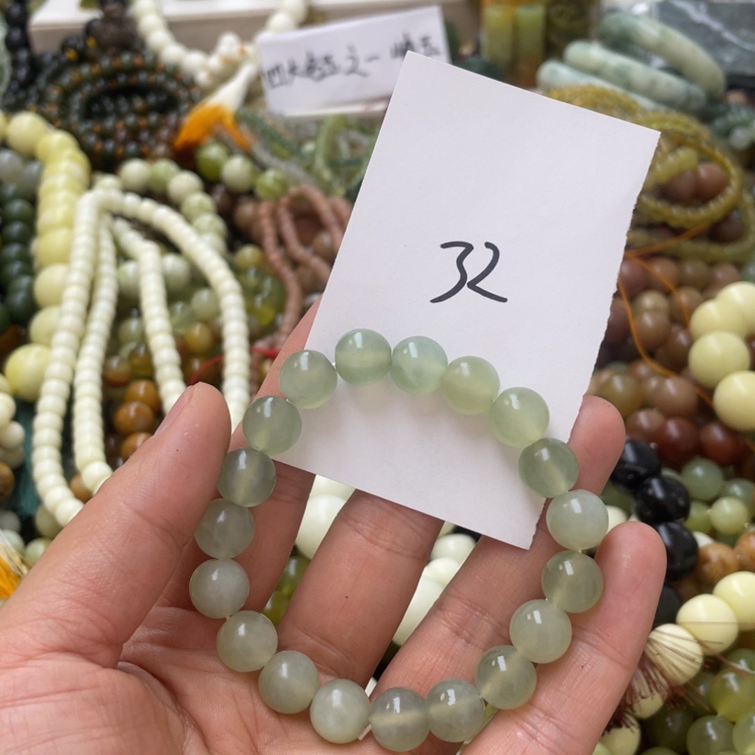 蛇纹石玉手链未镶嵌