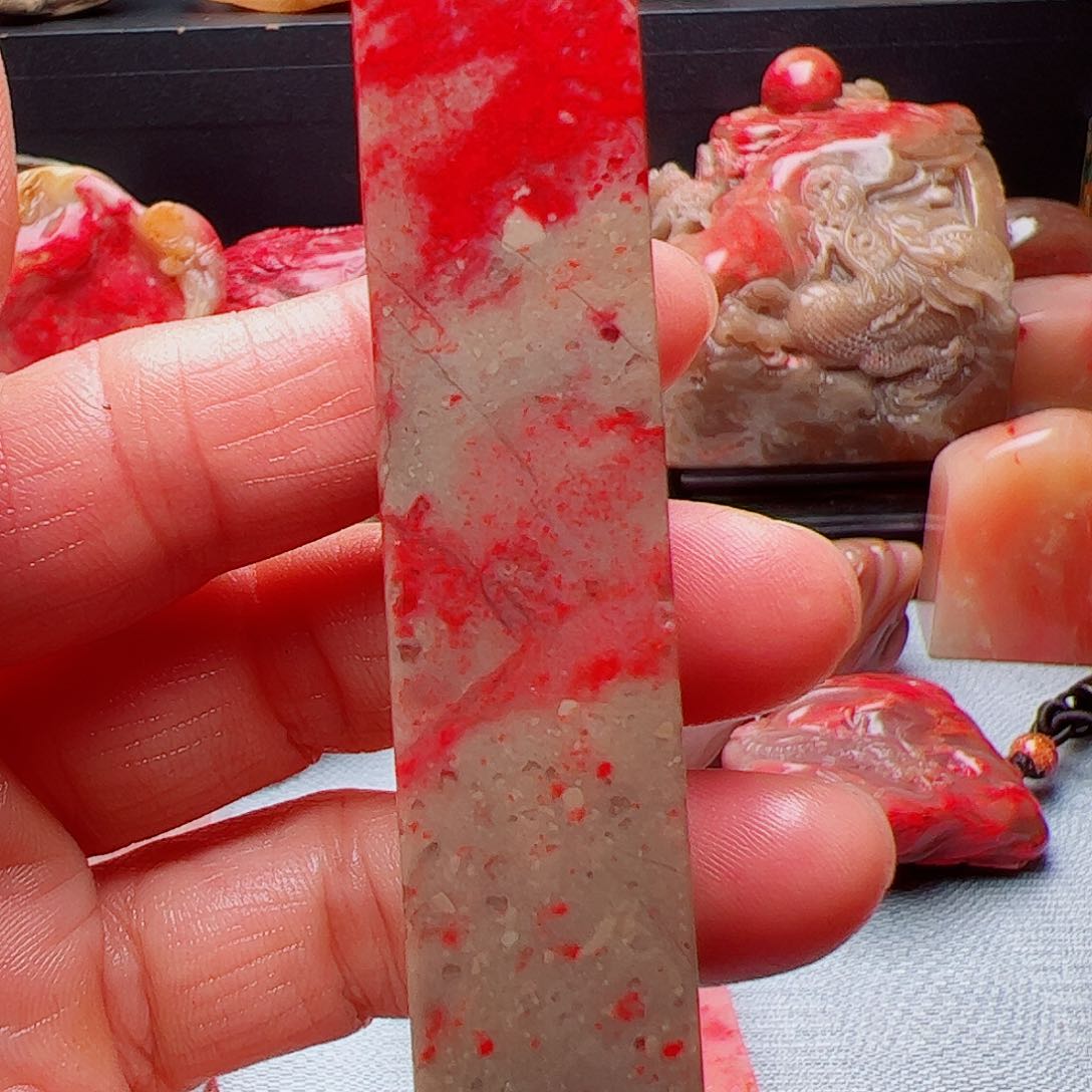 昌化石昌化鸡血石印章