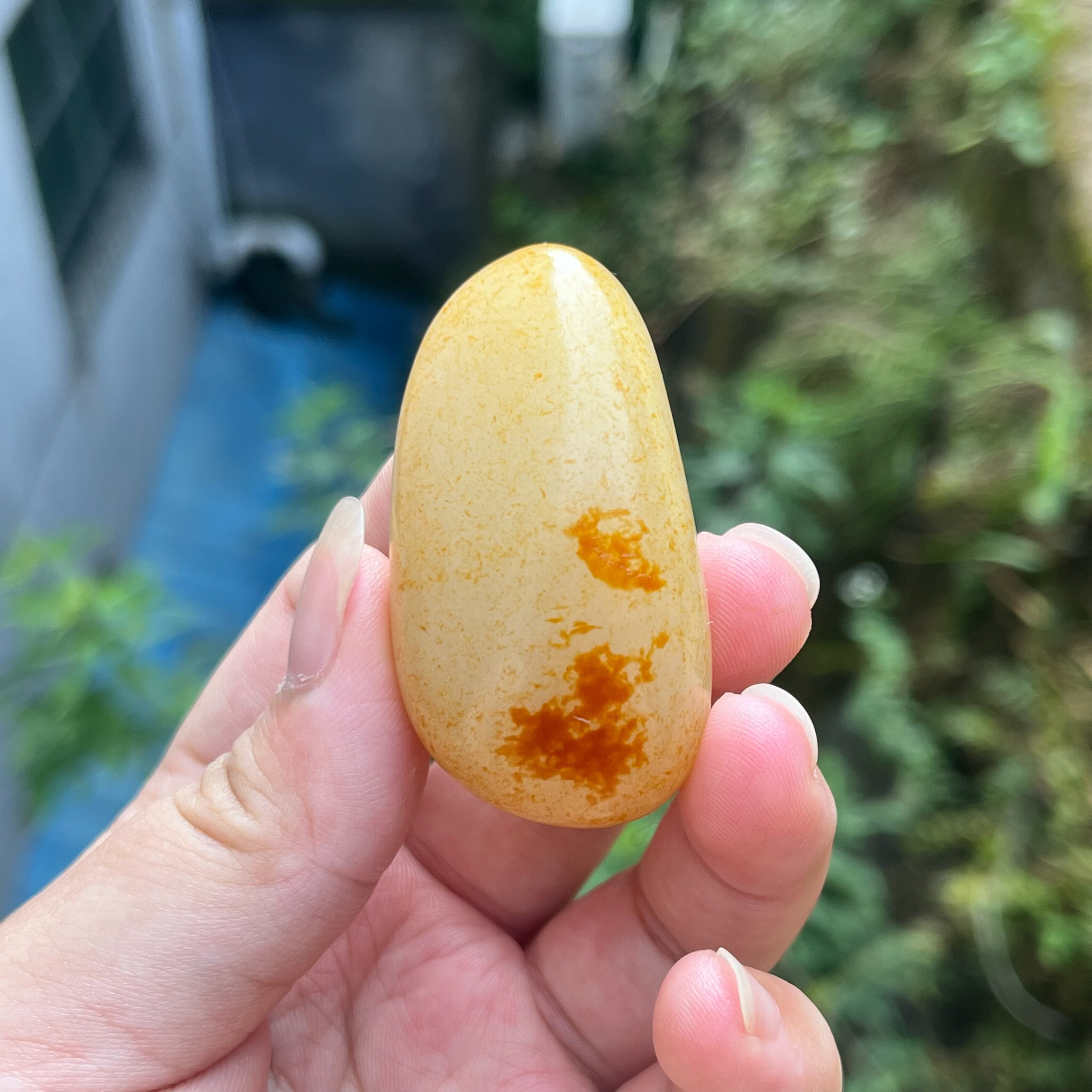 【底价已开价】52.3克和田玉红皮手把件图文3110