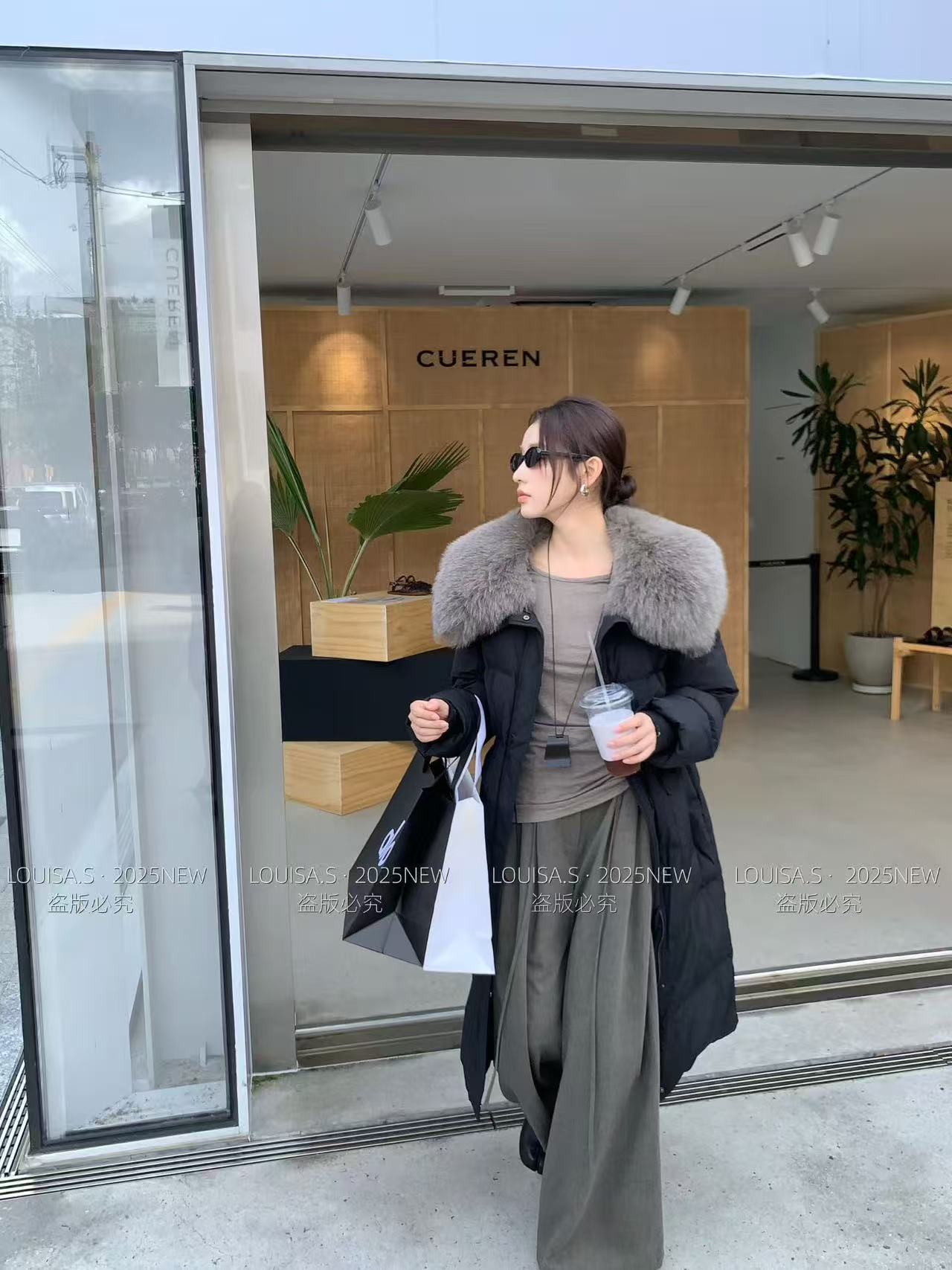  Coriander 香菜 冬季常规翻领长款羽绒外套6828225