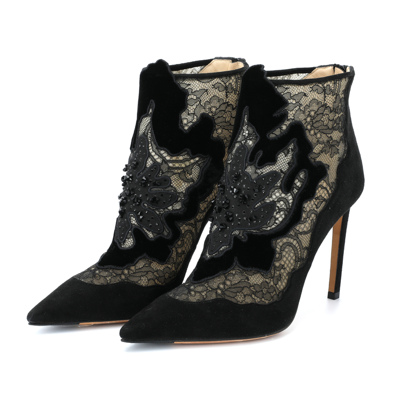  JIMMY CHOO/吉米周 镂空款蕾丝女士高跟鞋194611312