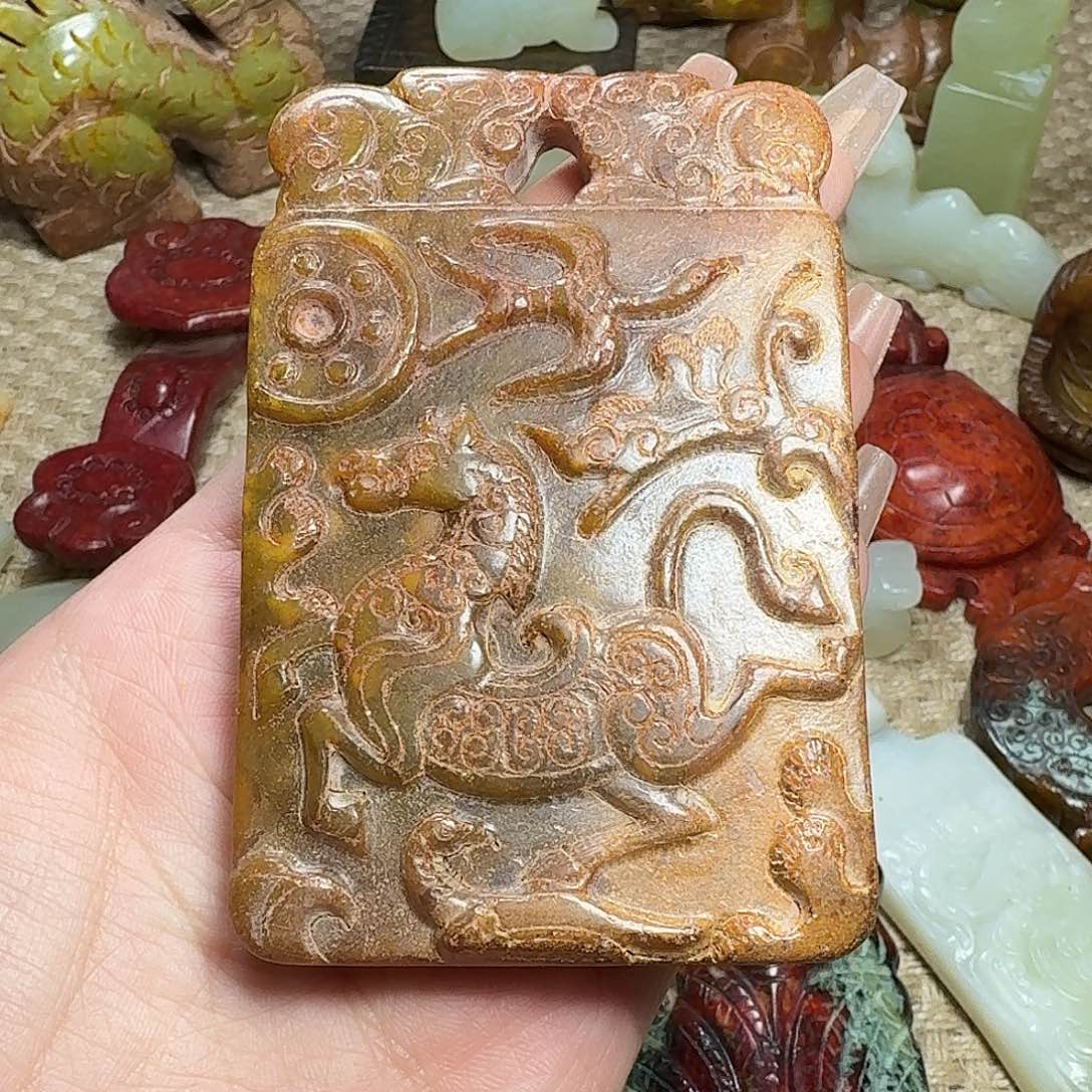 白玉菩提吊坠挂件