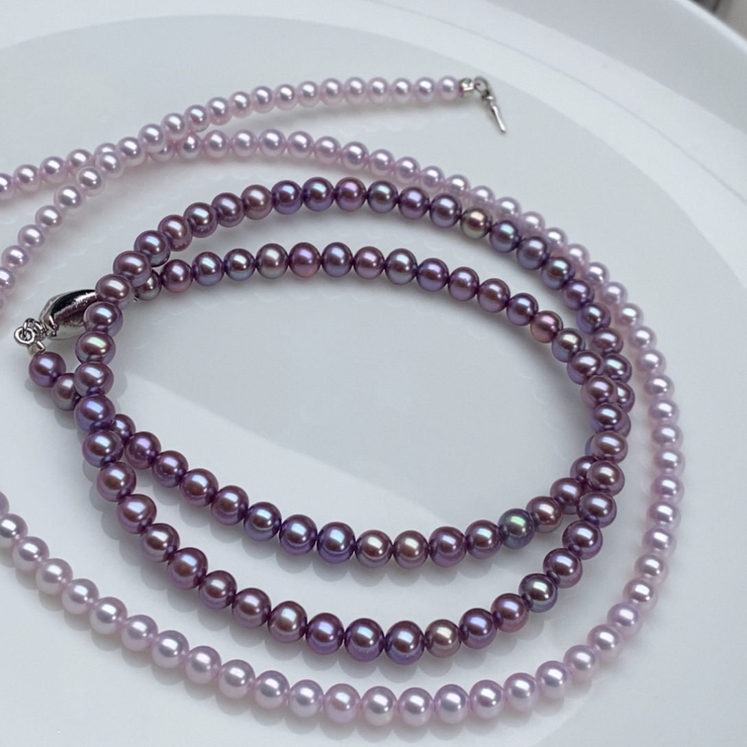 银S925镶嵌颈饰淡水珍珠