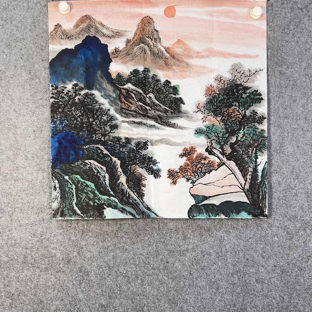 国画598 花鸟在此处飞翔也不太