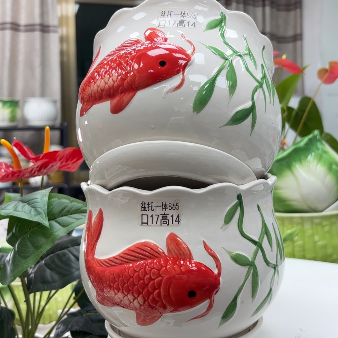 @夏西陶瓷花盆@@5865