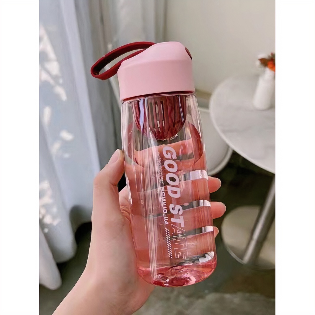 简约潮流户外运动随手杯男女便携带茶隔塑料杯子学生创意个性水杯