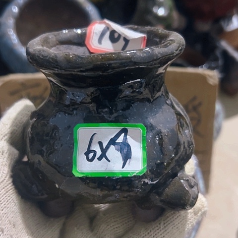 红陶粗陶花盆手工