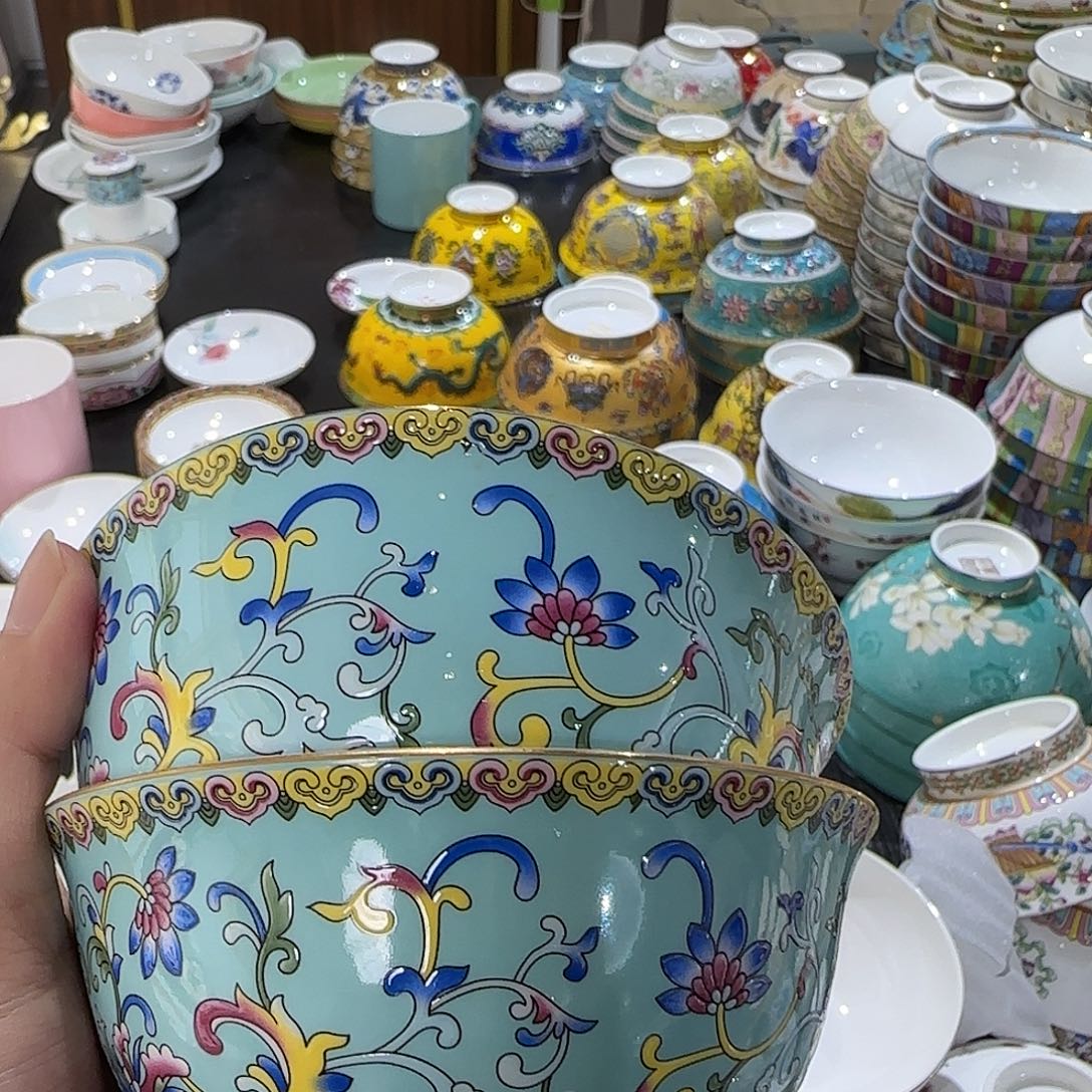 骨瓷珐琅彩工艺制作
