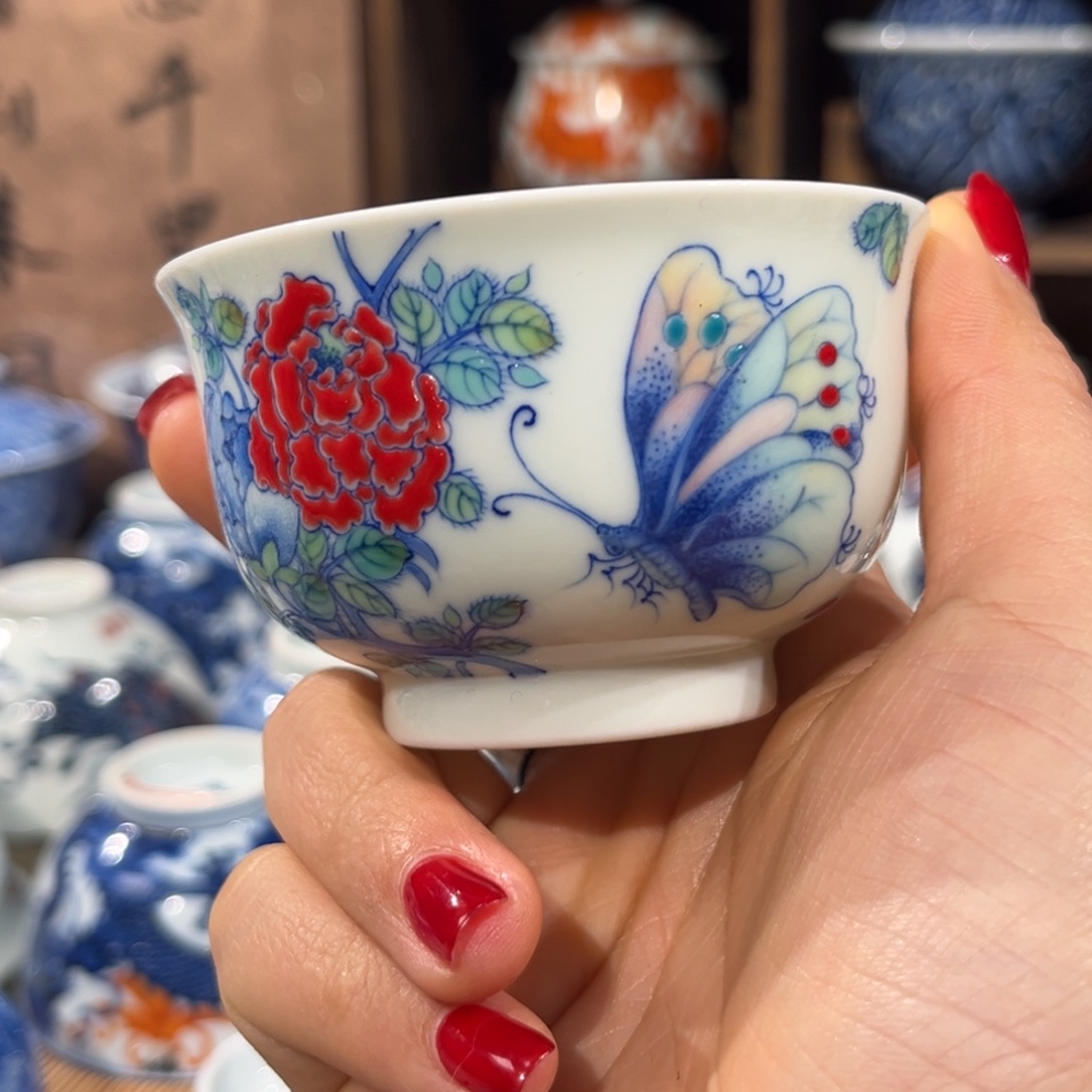 杯子陶景德镇陶瓷主人杯