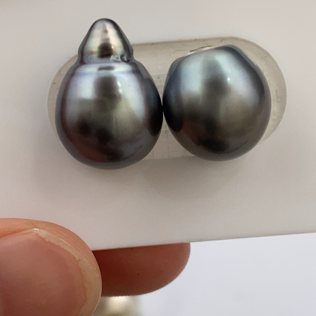 裸珠海水珍珠大溪地对珠11.9