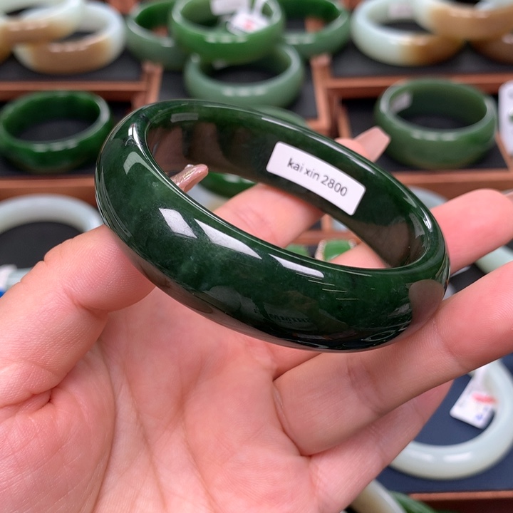 和田玉（碧玉）6061圈口未镶嵌