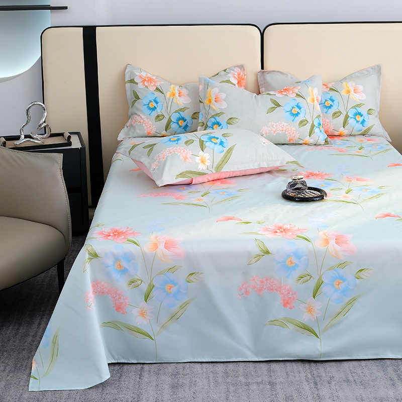 秋冬加厚磨毛2米大床单-花夕