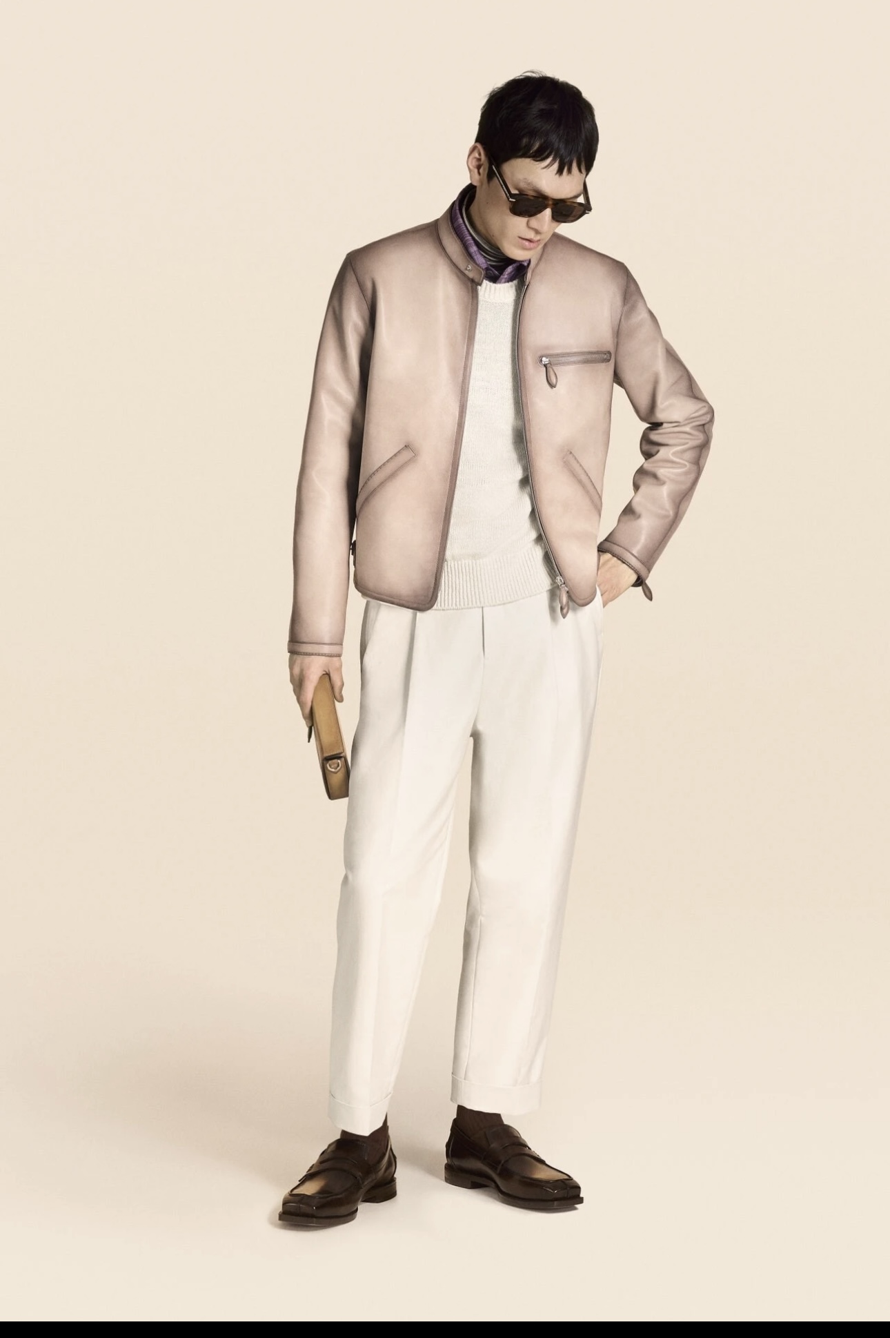 巴黎私宅会 布鲁2026春夏版 优雅总裁装束皮衣5398