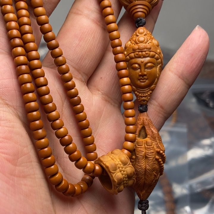 猴头核桃吊坠文玩手串