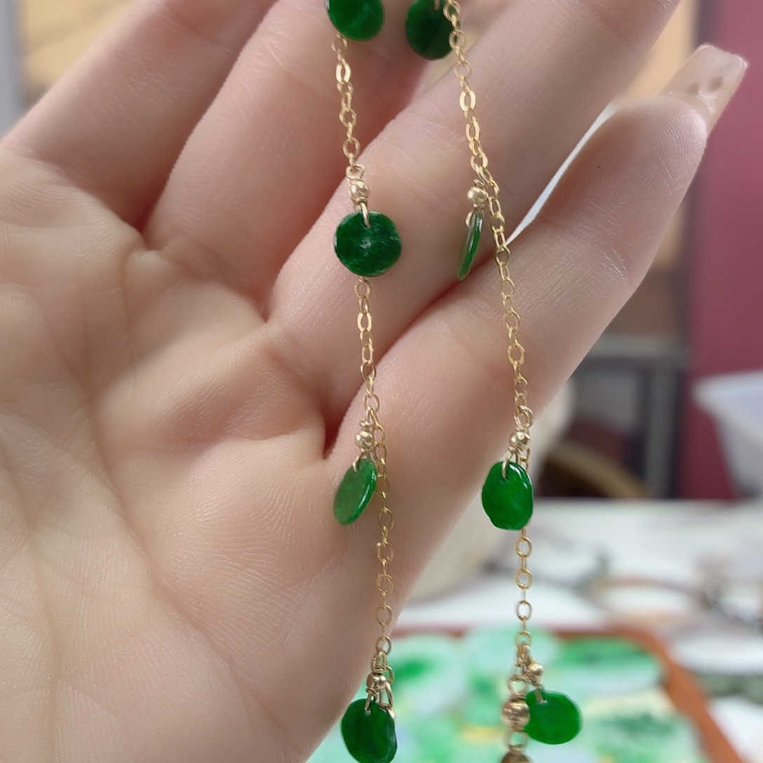 翡翠银S925镶嵌手链翡翠