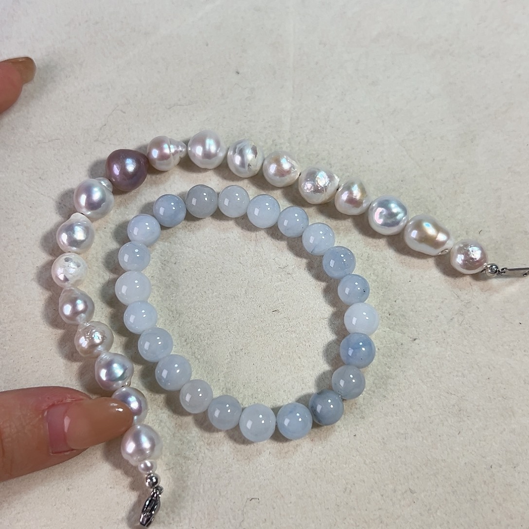 天然淡水珍珠钛钢淡水珍珠