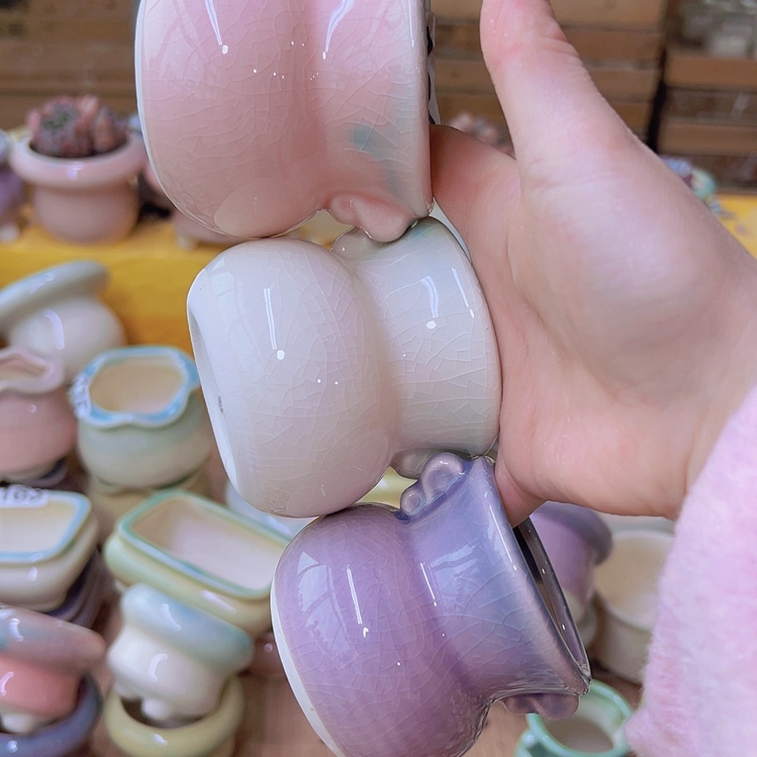 红陶陶瓷花盆当场满12包邮