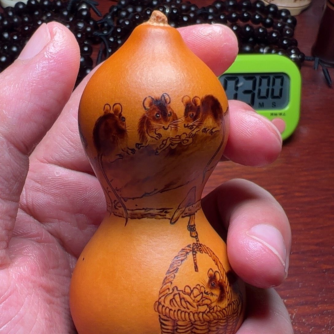 苦***年中华本地手捻葫芦