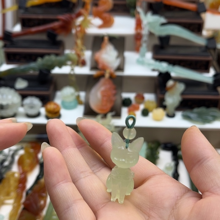 蛇纹石玉未镶嵌岫玉发簪