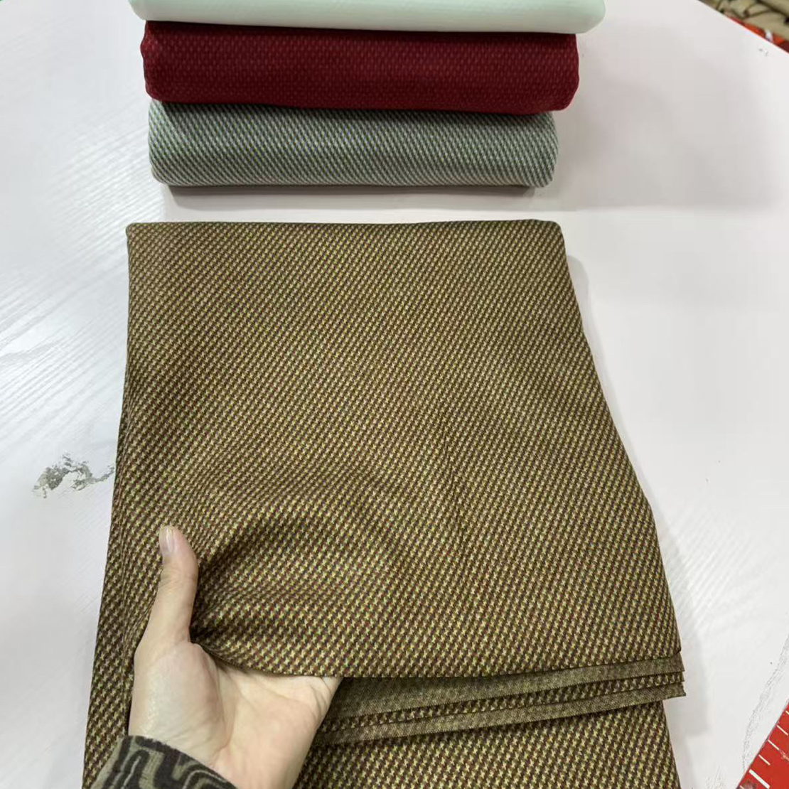 布料咖色奥羊绒1-1.2-1.5米多拍连裁