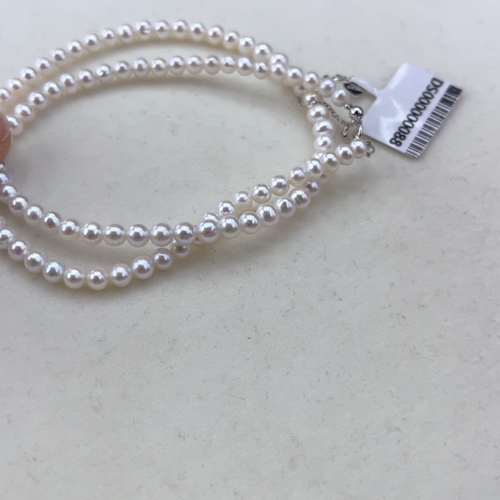 淡水珍珠颈饰银S925镶嵌4➕极光炫彩