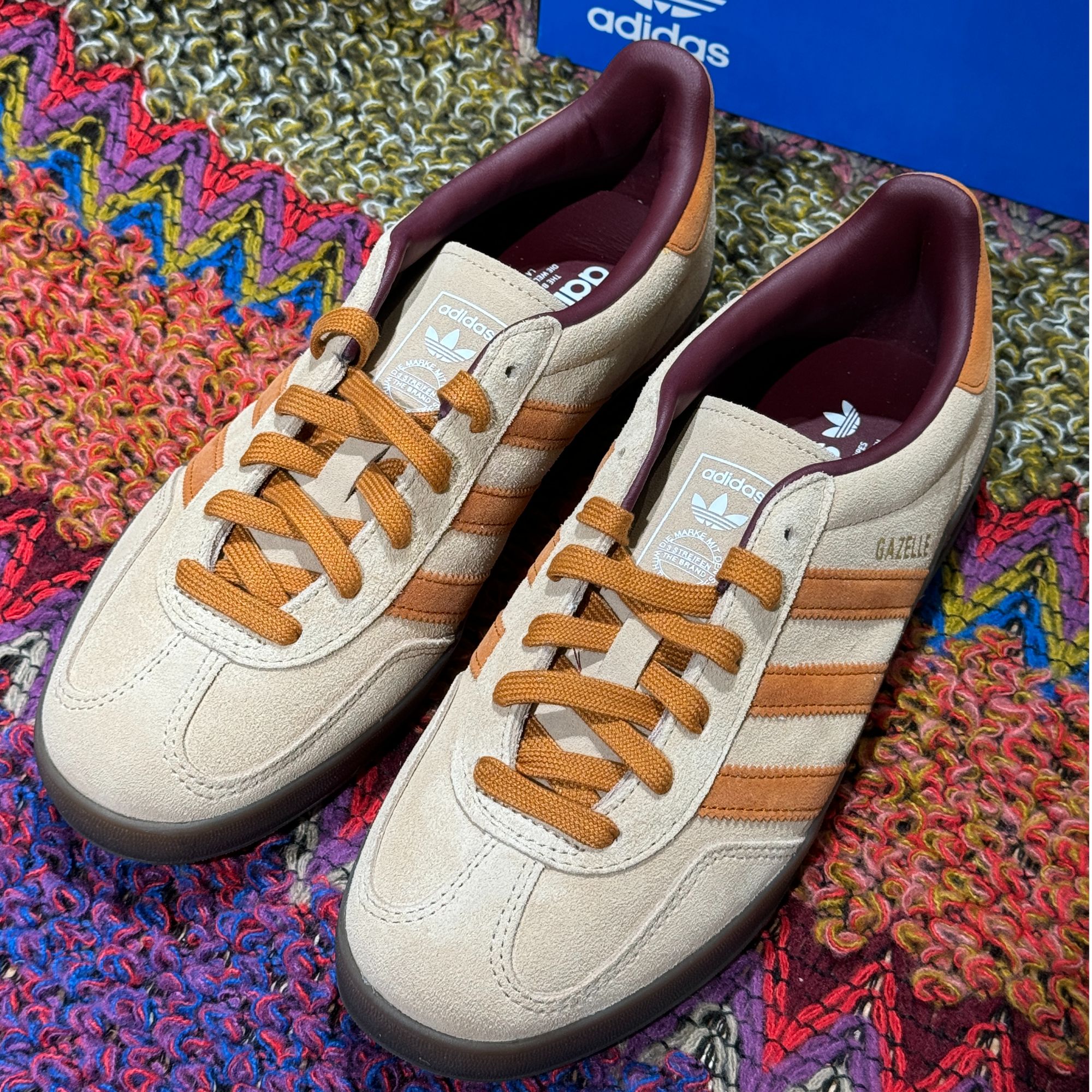 Adidas三叶草GZAELLE 经典板鞋徳训鞋T头鞋JH5412