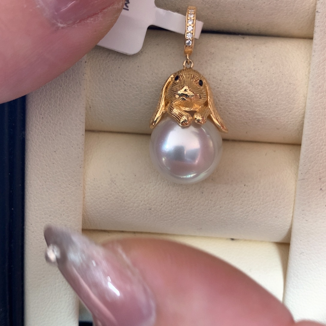 海水珍珠颈饰银S925镶嵌