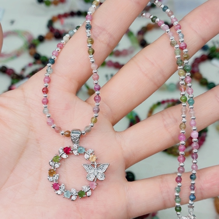 碧玺未镶嵌手链128