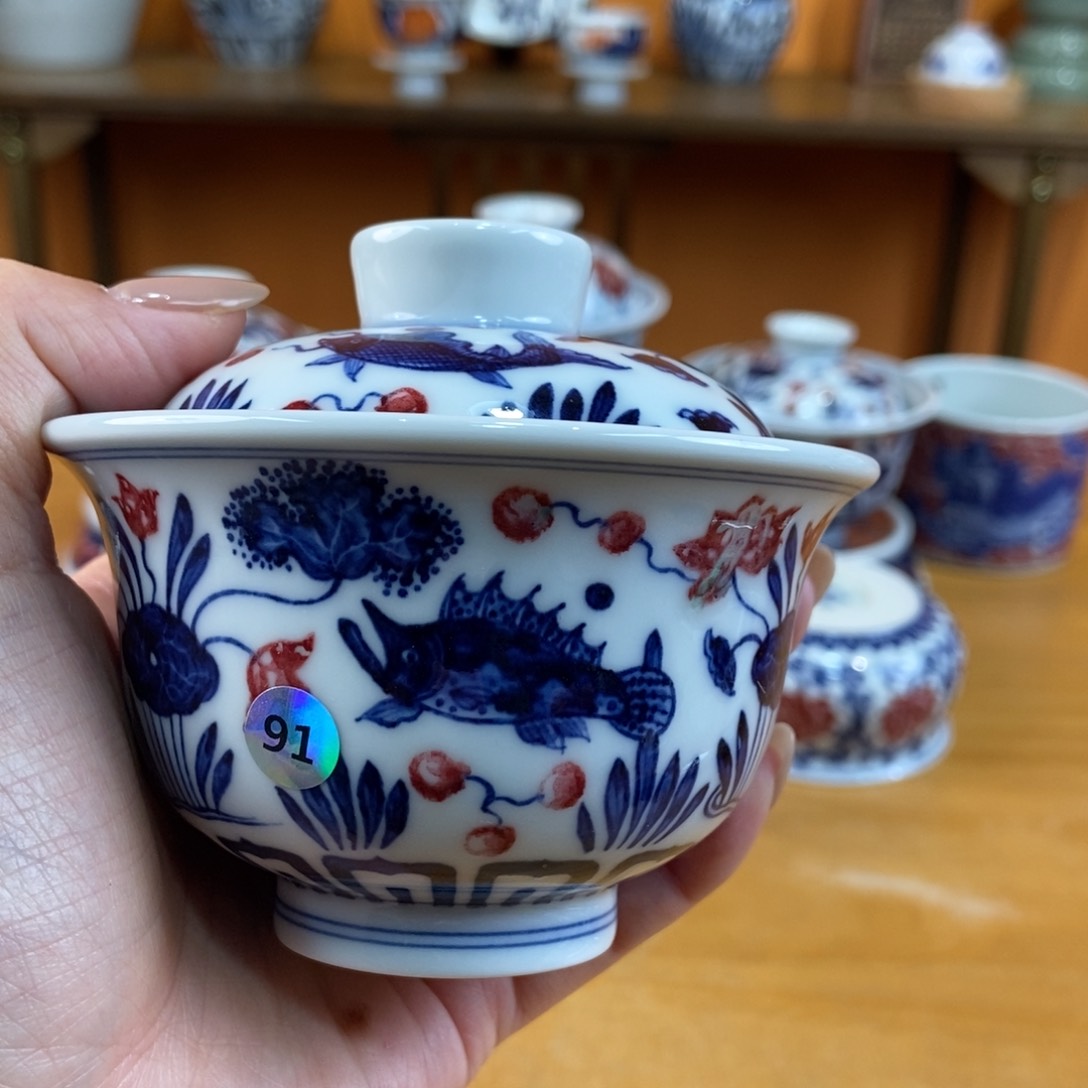 手绘现代茶具非古董