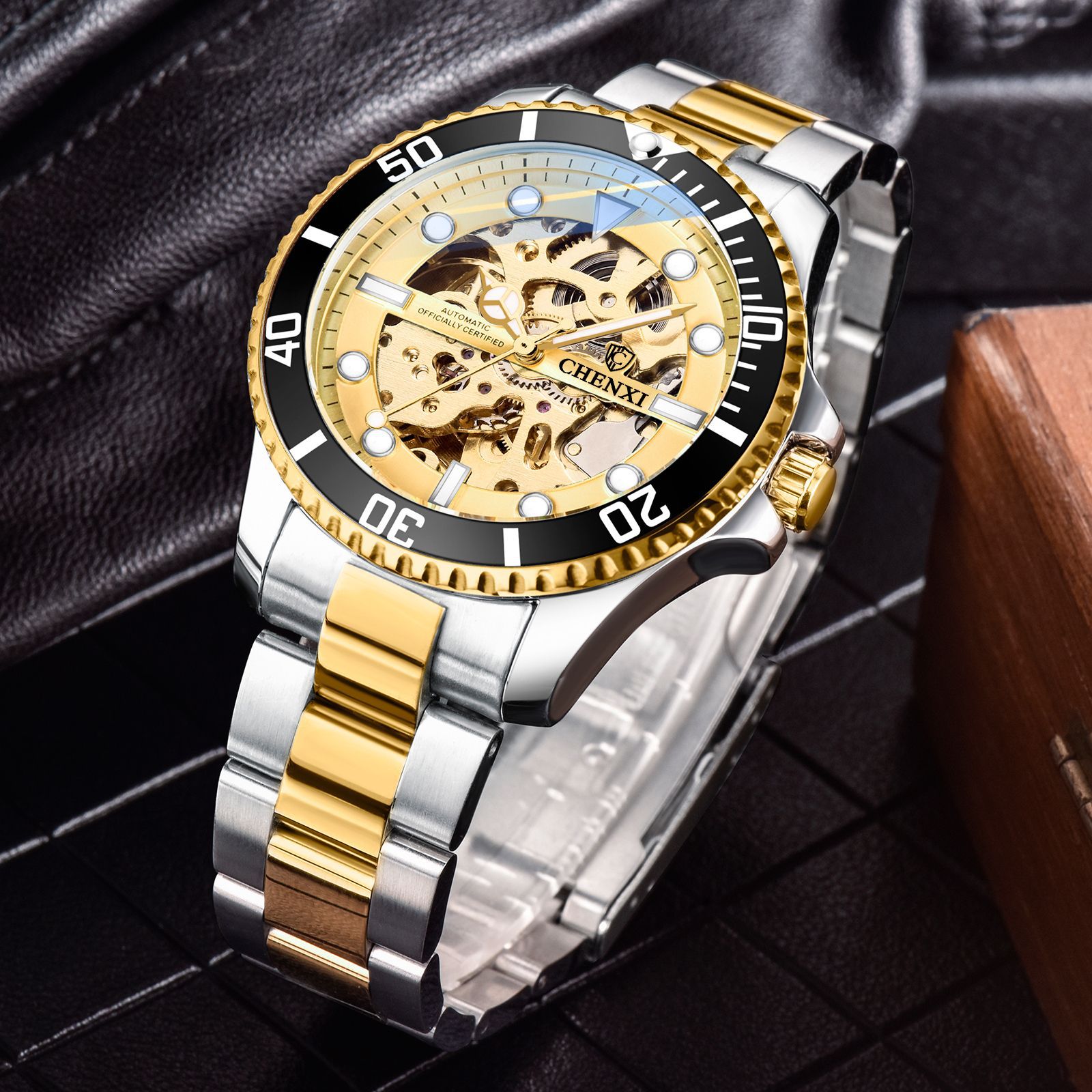 【纯机械】机械鬼王镂空自动机械手表时尚防水男士手表机械表