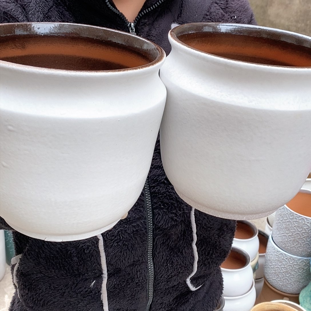 紫砂花盆正品口20高20