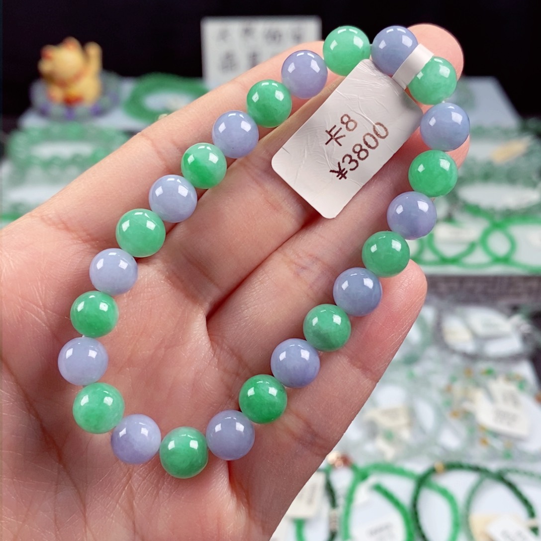 未镶嵌手链翡翠卡8