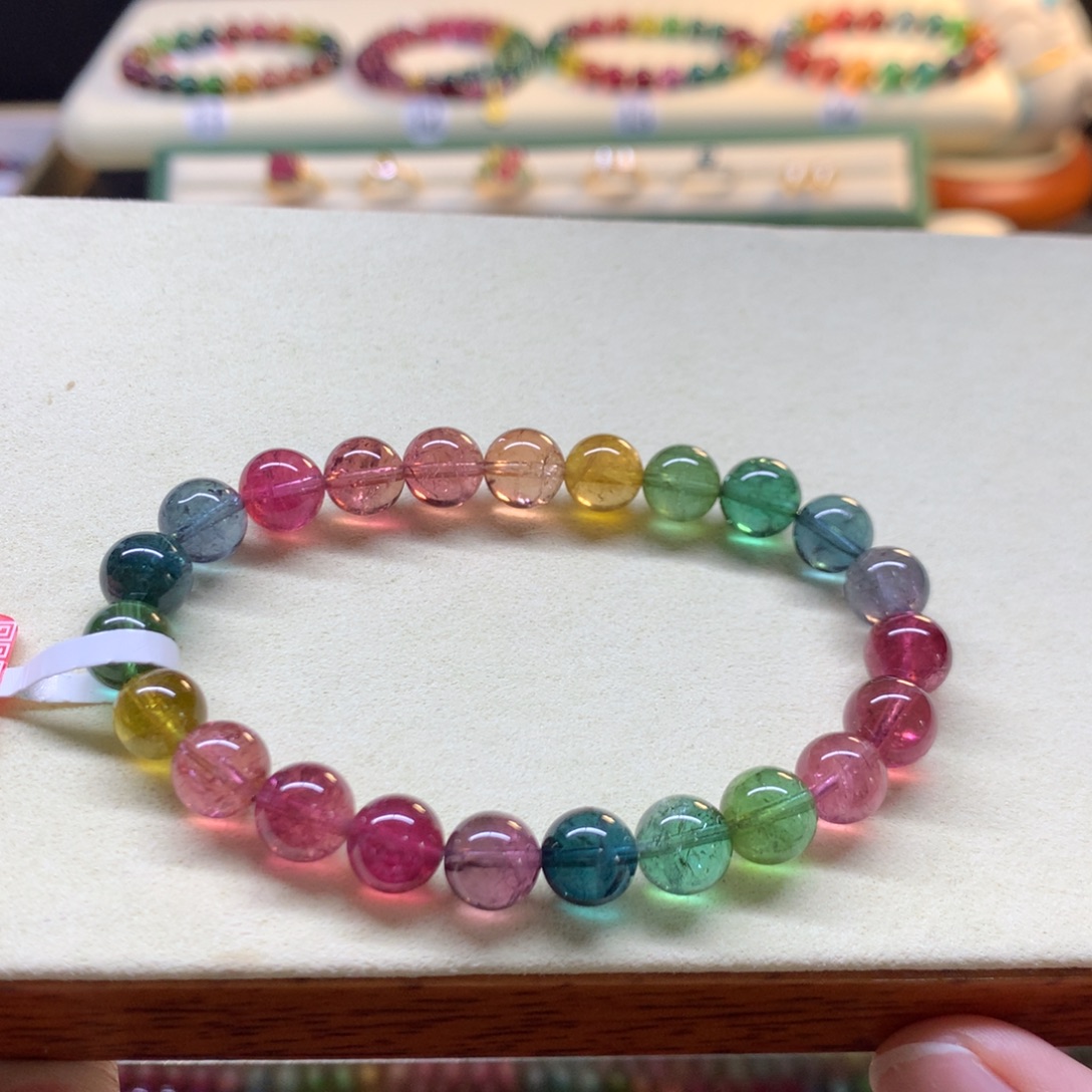 手串未镶嵌碧玺彩虹8mm