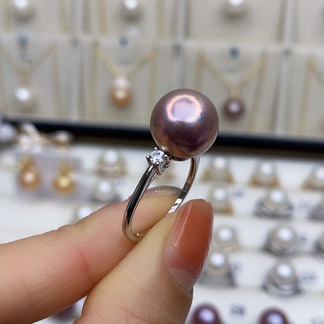 淡水珍珠颈饰银S925镶嵌