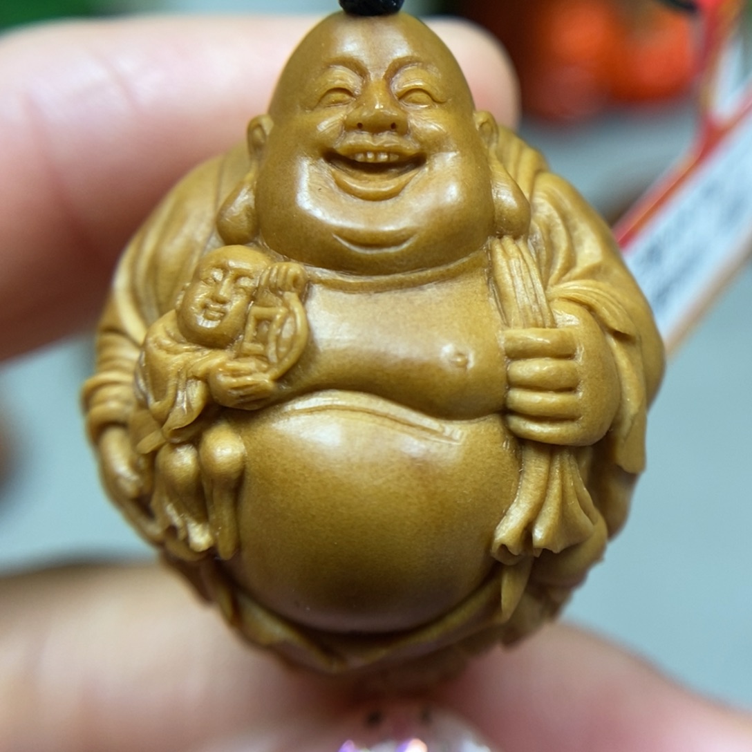 橄榄核吊坠五子弥勒