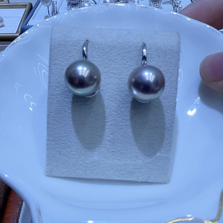 淡水珍珠耳饰银S925镶嵌我***庭