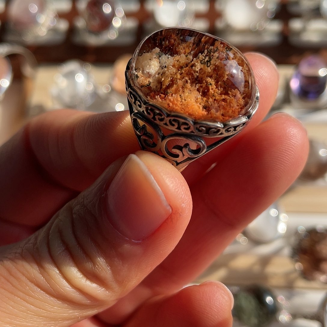 【闪购商品】银S925镶嵌珠宝半成品水晶戒指