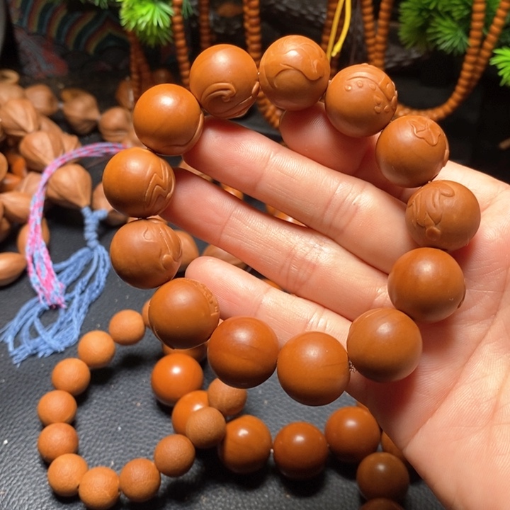 橄榄核手串1.75尺寸无相