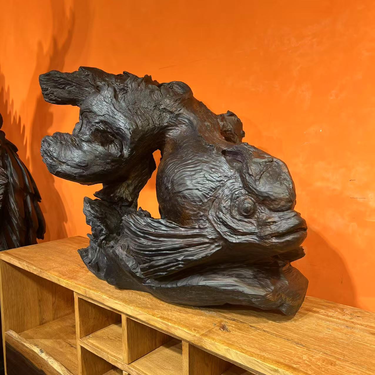 鸡翅木《金玉满堂 》设计款桌面柜台摆件 长宽高86-59-63