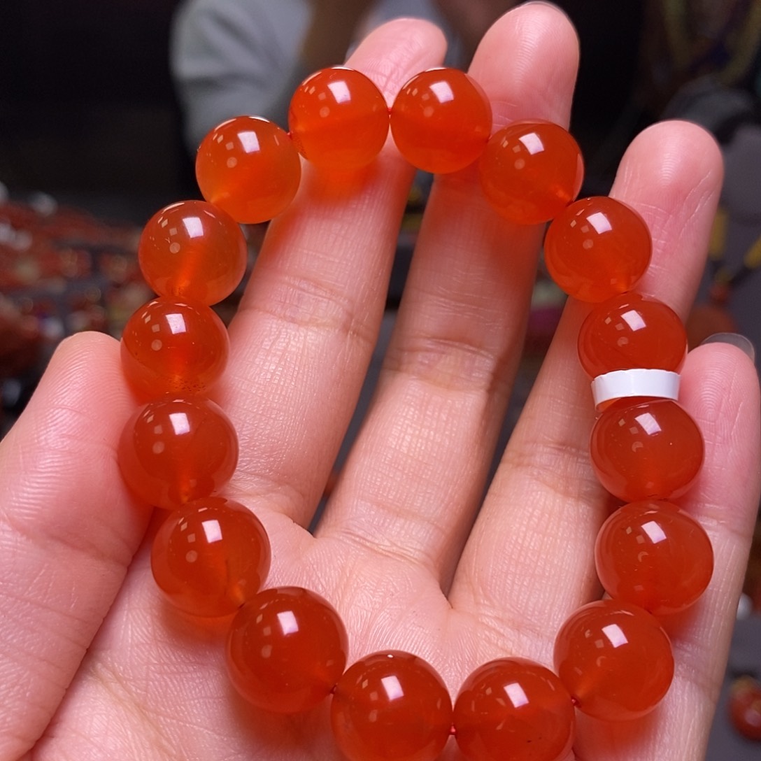 南红玛瑙单圈12m m未镶嵌翔*