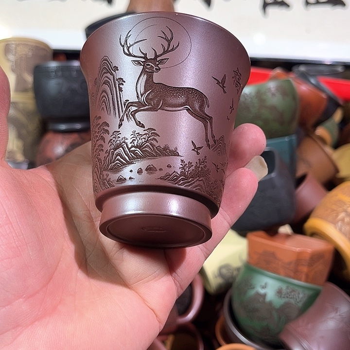 茶杯紫砂全手工紫砂主人杯