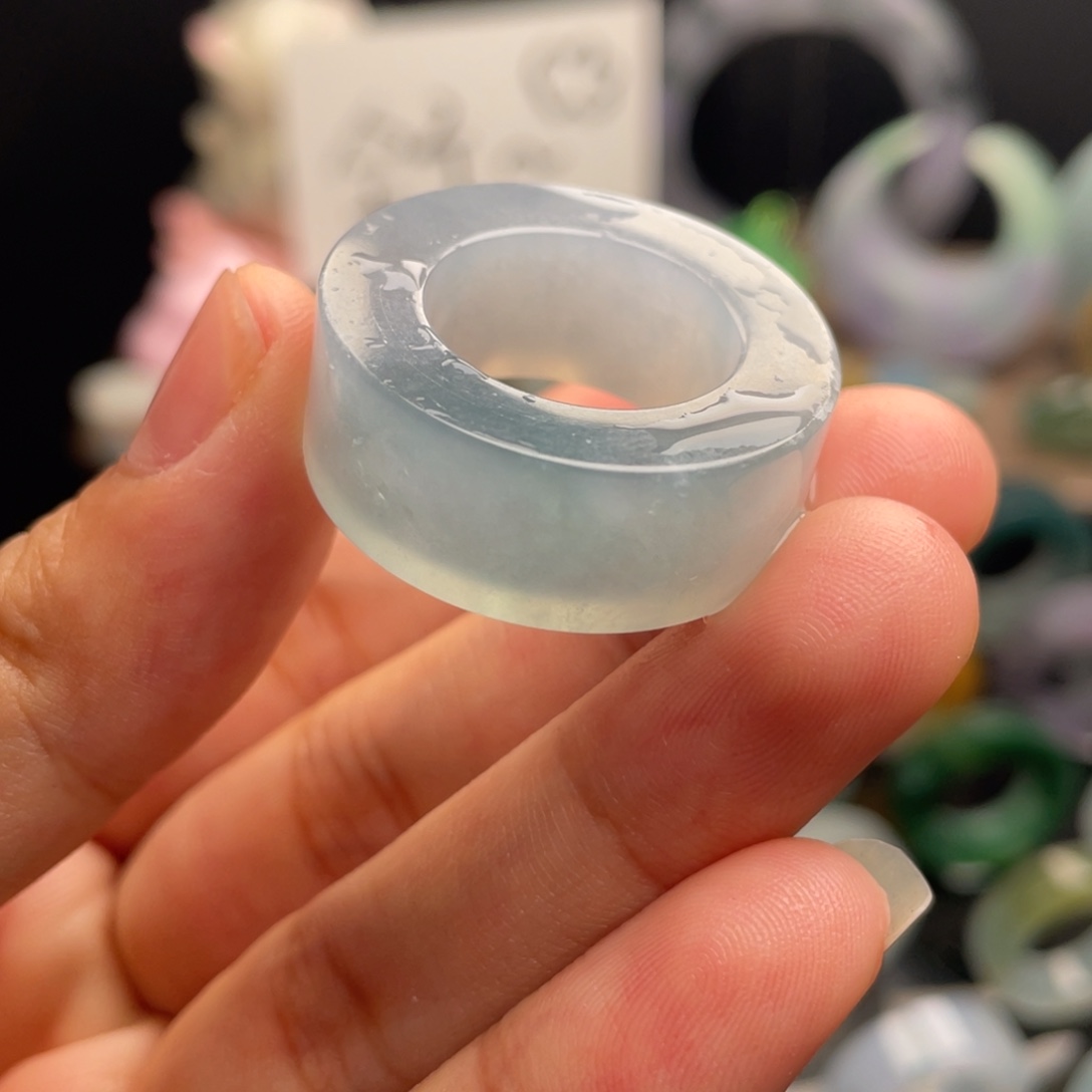 定制翡翠未镶嵌  冰仙蓝